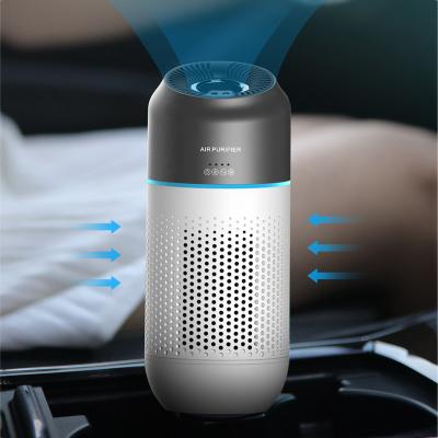 China Car Home Office Vehicle Air Cleaner Filter Small Intelligent Air Purifier 3.5w for sale