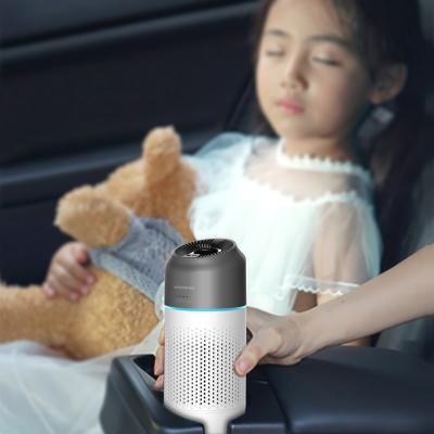 China Household Car HEPA Air Purifier With 3 Stage Filtration System And Remote Control Timer for sale