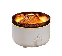 China Whisper Quiet Fire Flame Humidifier 30-50ml/H Mist Output For 8 Hours White Flame Air Aroma Diffuser Humidifier for sale