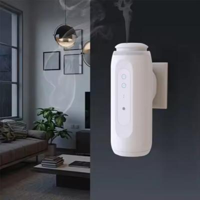 China Plastic Material Aroma Diffuser Machines 300cbm 100ml Hangende stopcontact Wit Te koop