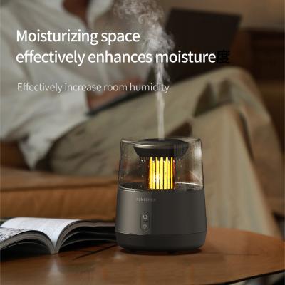 China Fire Flame Simulation Raindrop Aromatherapy Humidifier In White Black 320ml 12W for sale