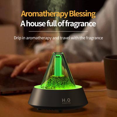 China 80ml Lava Aromatherapy Flame Humidifier Auto Shut Off for sale