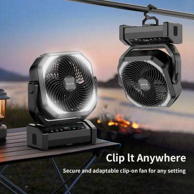 China Socool Fan Emergency Power Supply Fan Remote Controlled Oscillating Fan Rechargeable Outdoor Camping Fan en venta