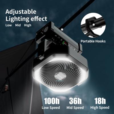 China Socool Fan 20000mAh Suspension Desk Fan Remote Controlled with LED Light Rechargeable for sale