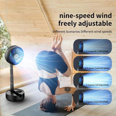 China Socool Fan 20000mAh Portable Fan Adjustable Foldable Table Fan Super Quiet 9 Speed Levels Remote Control Indoor/Outdoor Camping en venta