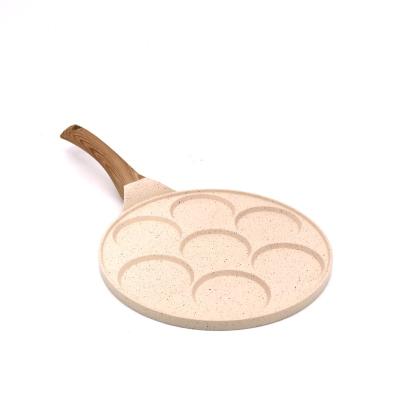 China American Style Amazon Top Selling Omelette Pan 7 Hole Non-Stick Egg Pan for sale