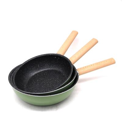 China American Style Wholesale Aluminum Nonstick Cookware Set Frying Pan Sets for sale