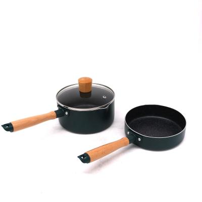 China American Style Factory Supply Customized Cooking Pot Frying Pan Kitchen Cookware Set for sale