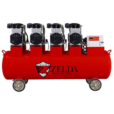 China Professional High Efficiency Piston Air Compressor 6.4kw Air Compressor Oil Free And Silent Main Durable for sale