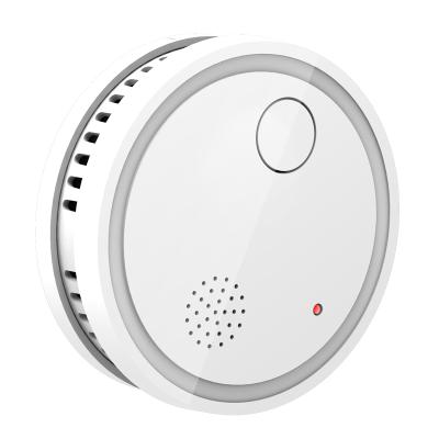 China Fire Fighting Radio Smoke Detector Prices Tuya Smart WIFI Photoelectric Portable Smoke Detector Alarm for sale