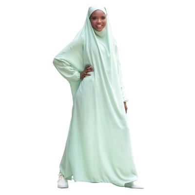 China Abaya Turkey Polyester Women Dubai Islamic Clothing Prayer Dress Islamic Muslim Hooded Muslim Dresses Long Sleeves for sale