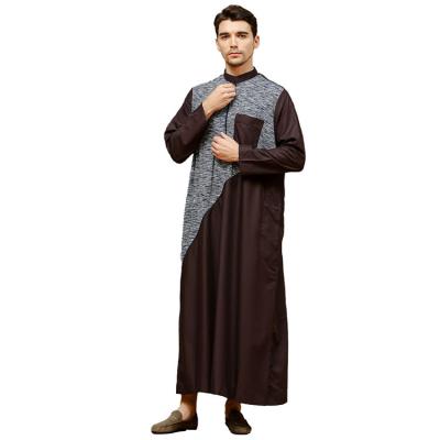 China Cotton New Abaya 2022 Design Daffah Muslim Men Thobe In Stock for sale