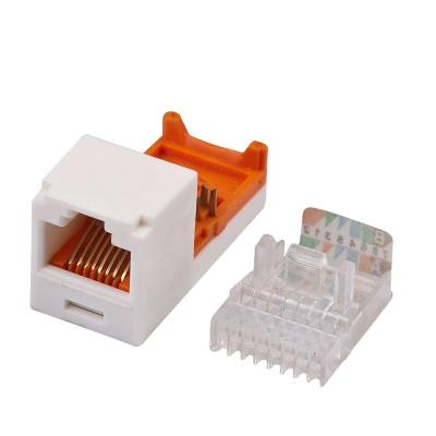 China Toolless RJ45 CAT5e RJ45 Networking Keystone SnapIn Insertion Jack for sale