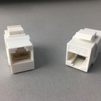 China UTP Connectors Cat5e Cat6 Cat6A Female to Female Ethernet Cable Supplement Adapter for sale