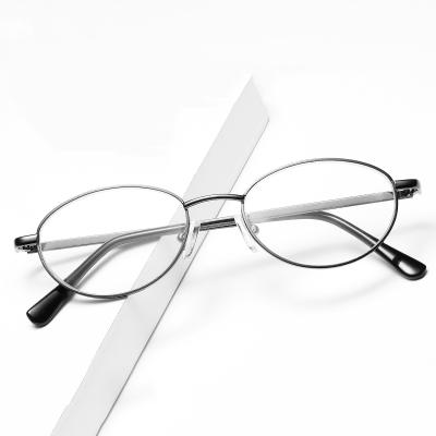 China Cheap reading glass promotion metal frame reading glass blue light filter glasses grade ready stock for sale