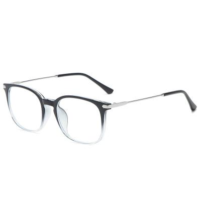 China New High Quality Fashion TR90 Retro Optical Glasses Square Anti-blue Light Computer Reading Glasses for sale