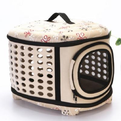 China Factory Outlet Breathable Small EVA Pet Dog Cat Travel Breathable Portable Outdoor Caring Tote House for sale