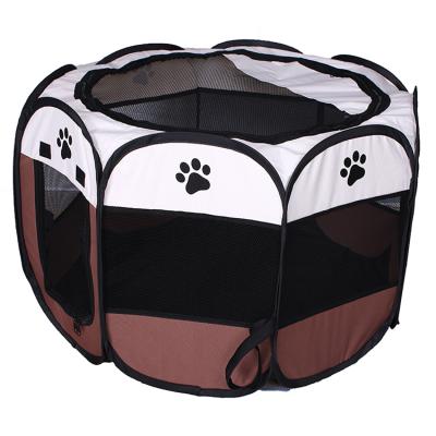 China New Design Oxford Breathable Creative Cloth Glue Foldable Mesh Pet Dog Carry Bag Octagonal Pet Cage for sale