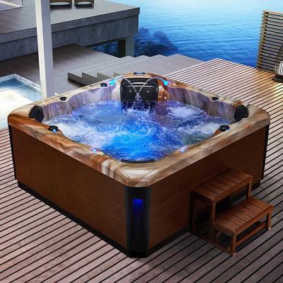 China Wholesale Modern Style Massage Jet Nozzle The Outdoor Spa 7 Person Spa Bathtub Bubble Bath Massage Hot Tub 7 Person for sale