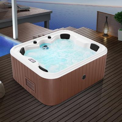 China Contemporary japanese canada 4 person corner baignoire spa soft tub sex family spa hot tub outdoor for sale