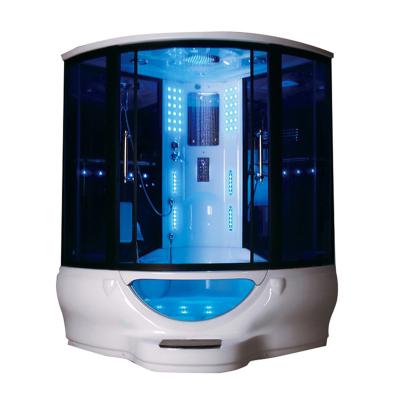 China Hydromassage Contemporary Compact Corner Steam Cabinet Steamer Bathtub Computer Personal Steam Shower Room for sale