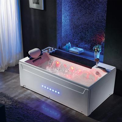 China With Waterfall New European Style Smart Bathtubs For Hotel Romantic Bubble Bath Massage Bathtub for sale