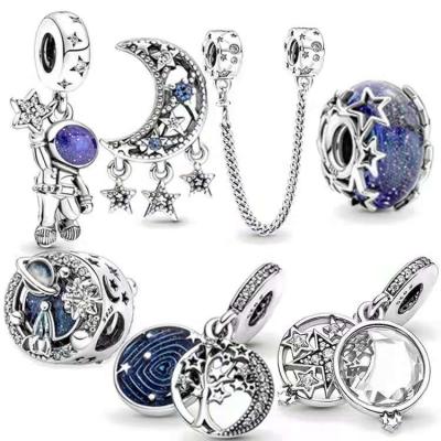 China 2021 New 925 Classic Jewelry Charm Silver Original Astronaut Star Master Applies To Bracelet for sale