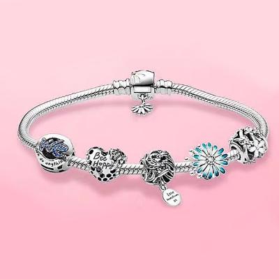 China CLASSIC RX Jewelry Company 100% 925 Sterling Silver 925ale 2020 Sterling Silver 925ale New Daisy String Bracelet Support Wholesale Charm Logo DIY for sale