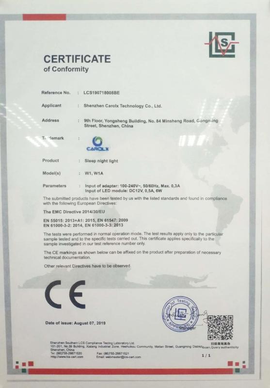 CE - Shenzhen Carolx Technology Co., Ltd.