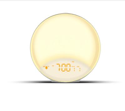 China Wholesale Sleep Bedside Lamp FM Radio Desktop Radio Clock Wake Up Light Alarm For Bedroom for sale