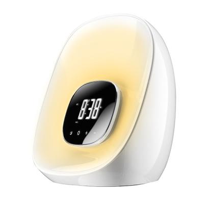 China Radio FM Digital Sunrise LED Night Light Alarm Clock Kid Child Light Alarm Clock for sale