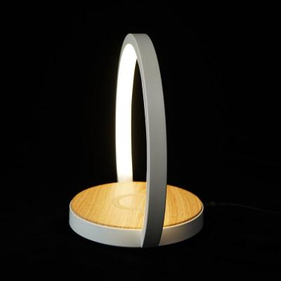 China 2 in 1 2 in 1 Mobile Phone Wireless Charger Living Room LED Table Night Light Home Indoor Desk Lamp for sale