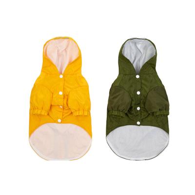 China Sustainable Comfortable Reflective Waterproof Dog Rain Coat For Small Dogs for sale