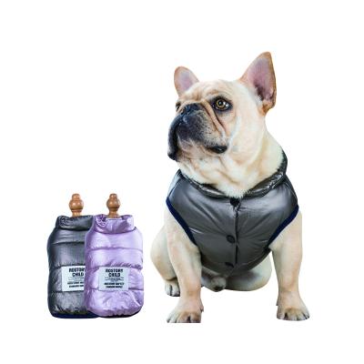 China Stocked Wholesale Luxury Dog Clothes Fashion French Bulldog Jacket Warm Puppy Apparel Dog Coat for sale