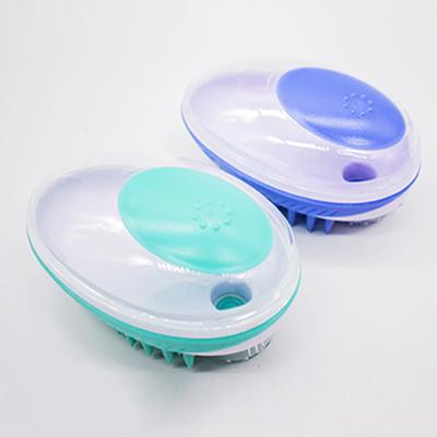 China Factory Delivery Popular Dog Grooming Brush Pet Shampoo Bath Sweep Soothe Massage Brush For Dog Cat for sale