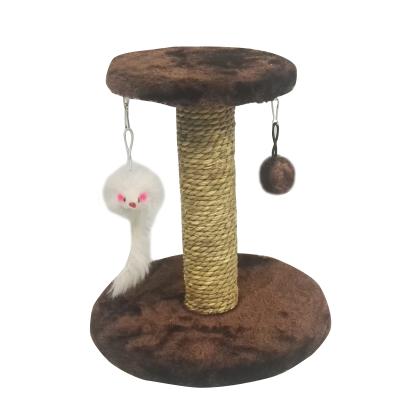 China OBM China Product Eco-Friendly Export OBM China Toy Wooden Craft Single Stocked Kitten Cat Tree for sale