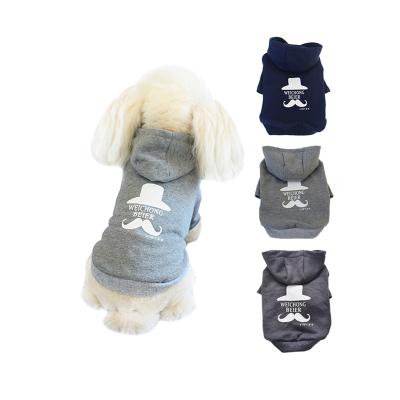 China 2021 Wholesale New Stocked Pet Clothes Puppy Hoodie Multi Colors Fashion Warm Dog Clothes for sale