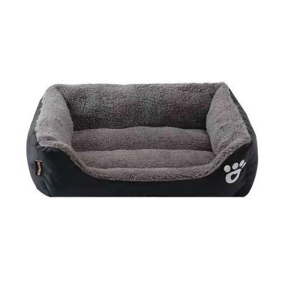 China Wholesale Stocked Double Sided Pet Beds And Accessories Breathable Dog Sofa Bed Dog Nest Rectangle Pet Bed for sale