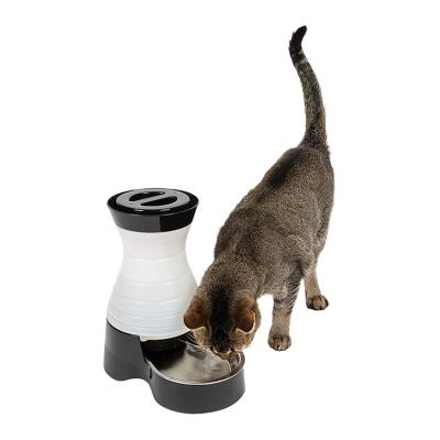 China Automatic Wholesale Non-Slip Drinking Blue Box Logo Item Cups OEM Pink Black Mirror Laser Stainless Steel Pet Food Bowl Dog Bowl Pet Driver for sale