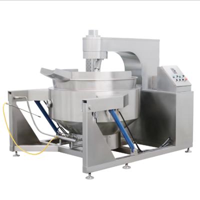 China Vegetable processing plant planetary mixing coated kettle/type jacket coated kettle/kettle gas jam for sale