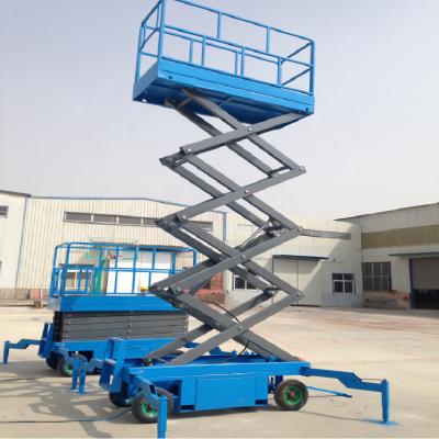 中国 Manual Hydraulic Mobile Scissor Lifts Power Electric Platform for sale 販売のため