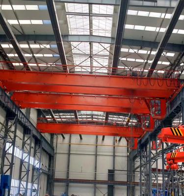 China Tavol Heavy-duty 30 tonne 40 tons 50 tonn 80 ton Double Girder Overhead Crane With Electric Hoist for sale