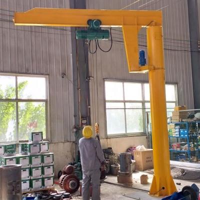 China Cost effective workshop column mounted floor pedestal movable slewing pillar cantilever arm jib crane zu verkaufen