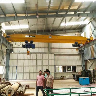 China Portable 2 Tons Overhead Travelling Crane Steel Indoor Single Beam Electric Bridge zu verkaufen