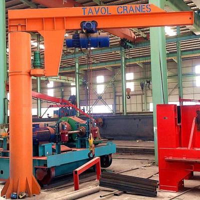 China Tavol 1 2 3 5 ton Pillar Jib Crane Indoor Bz Type Small 5T Portable Pedestal for sale