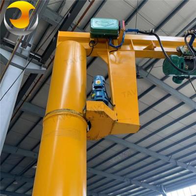 中国 plant lift equipment column mounted 500kg rotating 6 ton jib crane supplier 販売のため