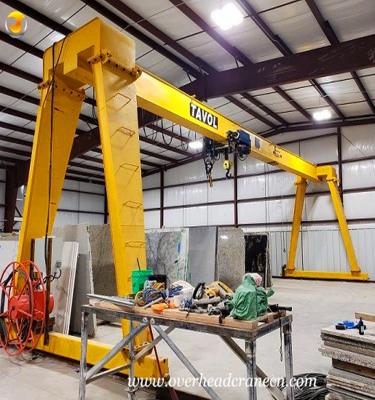 中国 MH type universal Girder Gantry Crane 15ton electric hoist single beam 販売のため