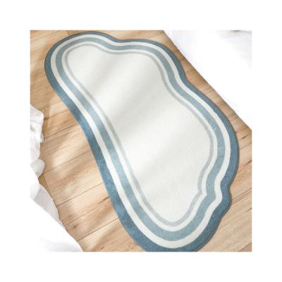 China Washable Cheap Wholesale Microfiber Bedside Area Rugs China Supplier Anti-Skid Blanket Mat for sale