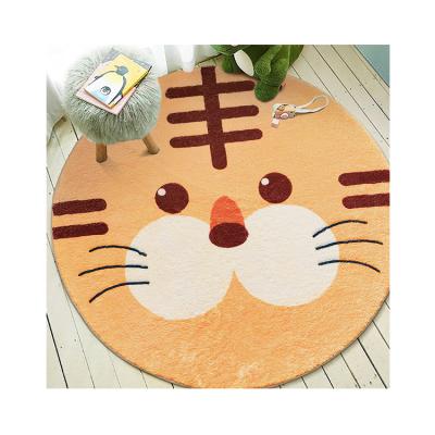 China New Design Washable Cartoon Customized Cute Fluffy Carpet Kids Area Rug For Bedroom for sale