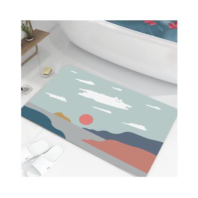 China New Design Warm Non Slip Washable Best Bathroom Cover Absorbing Mat And Comfortable for sale